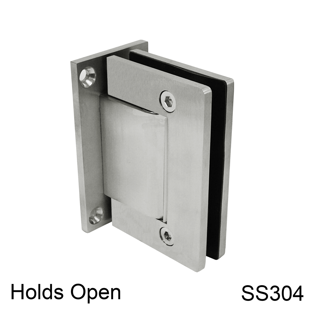 [HULK90HO-304] Hydraulic Hinge - 90° Wall to Glass - HO - Box of 2 - SS304 — HULK90HOBS304