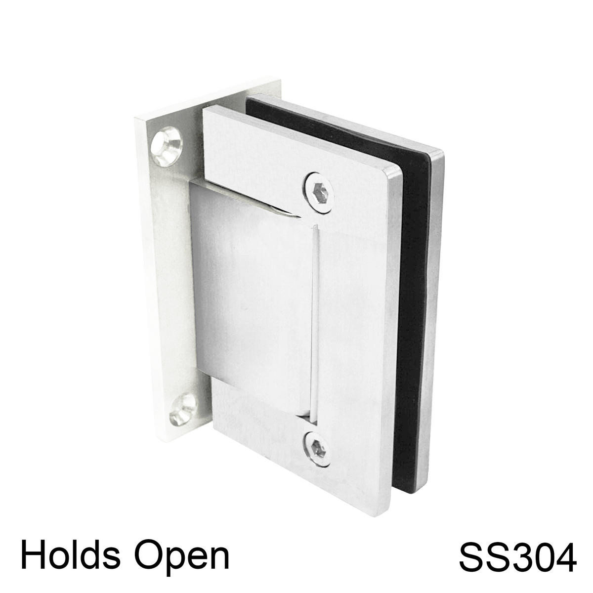 [HULK90HO-304] Hydraulic Hinge - 90° Wall to Glass - HO - Box of 2 - SS304 — HULK90HOPS304