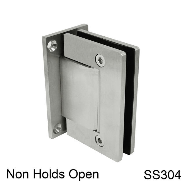 [HULK90NHO-304] Hydraulic Hinge - 90° Wall to Glass - NHO - Box of 2 - SS304 — HULK90NHOBS304