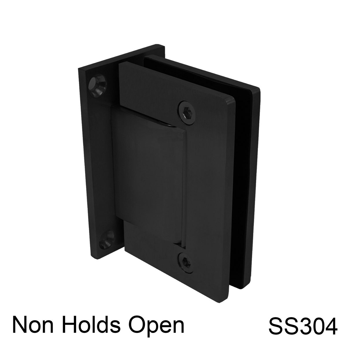 [HULK90NHO-304] Hydraulic Hinge - 90° Wall to Glass - NHO - Box of 2 - SS304 — HULK90NHOMBL304
