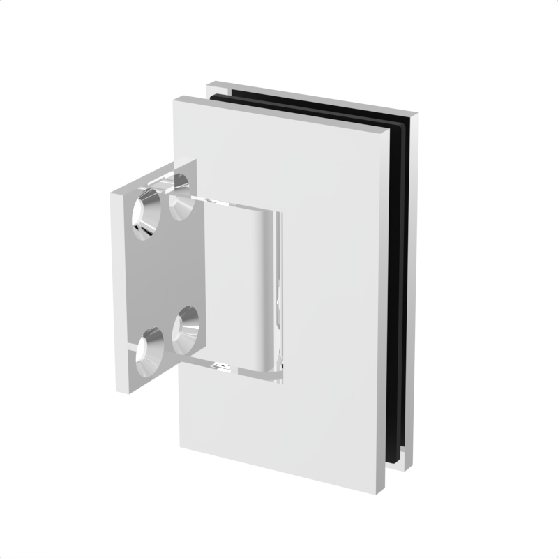 Jennifer shower hinge Wall Mount Short Back Plate — White