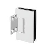 Jennifer shower hinge Wall Mount Short Back Plate — White