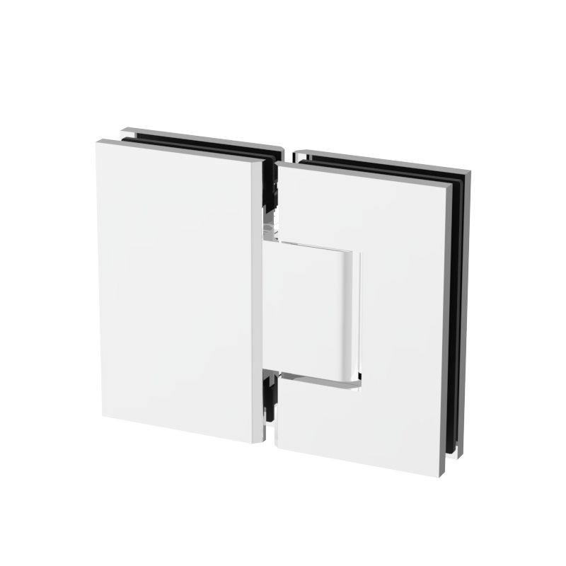 Jennifer shower hinge Glass to Glass 180° — White