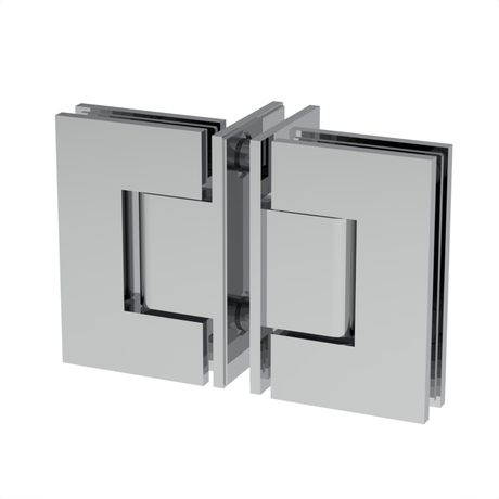 Jennifer shower hinge Glass to Glass 90° T-Shaped — Chrome