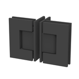Jennifer shower hinge Glass to Glass 90° T-Shaped — Matte Black