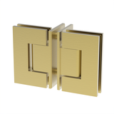 Jennifer shower hinge Glass to Glass 90° T-Shaped — Satin Brass