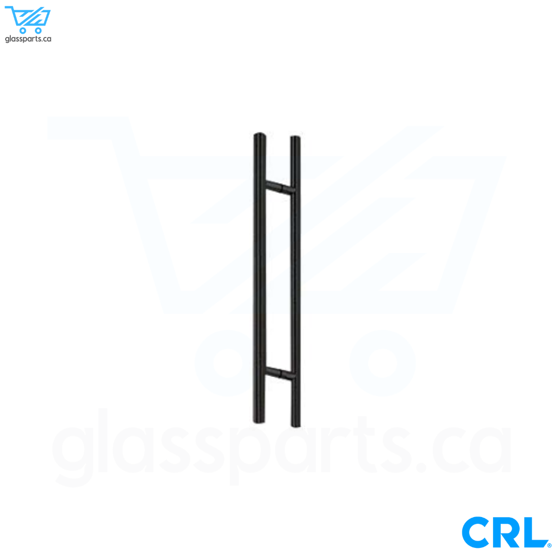 CRL, poignée de traction dos à dos extra longue, style échelle, 24 po, noir mat
