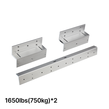 [MLBK1650ZL-DBL] ZL Bracket for Inward Opening Door - For 1650lbs (750kg) X 2 — MLBK1650ZL-DBL
