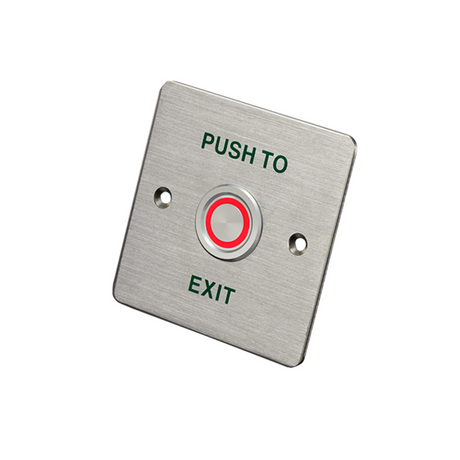 [MLPUSHBTN] Piezoelectric Exit Button with LED (Stainless Steel) 86mm X 86mm — supplier image 2