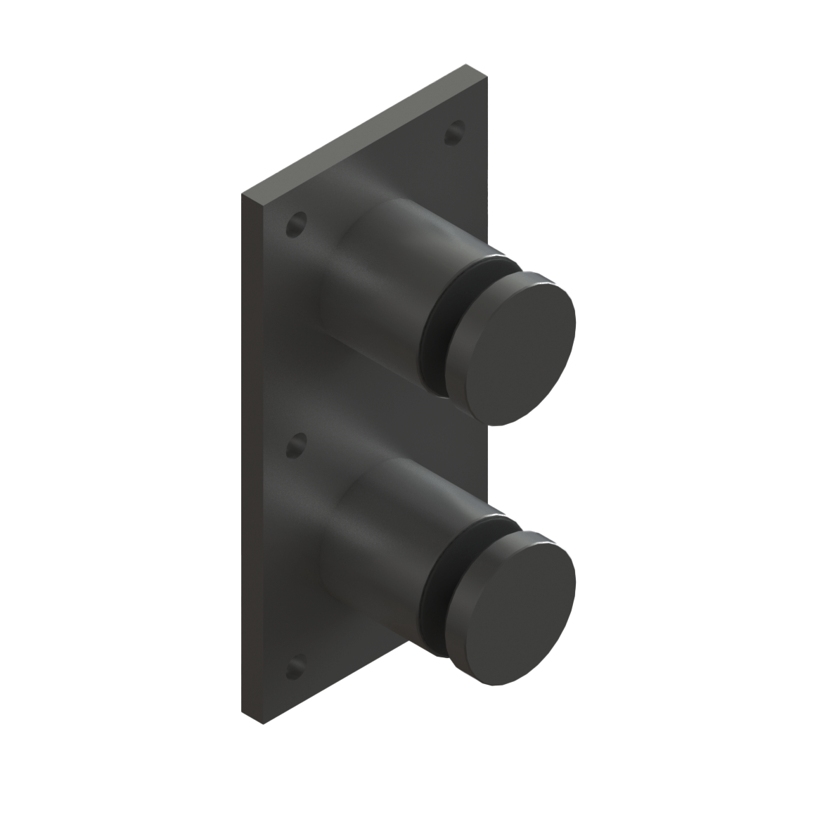 [SSOPLATE2] Standoff - 2" Standoffs With Mounting Plate — SSOPLATE2MBL
