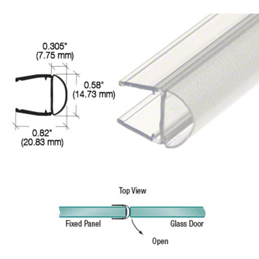 CRL Translucent Vinyl Bulb Seal