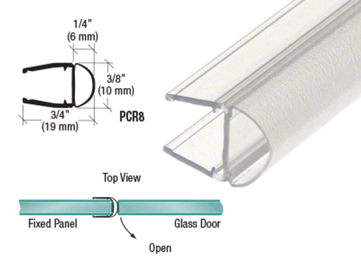 CRL Translucent Vinyl Bulb Seal