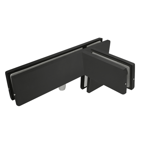 [PFIT41L] Patch Fittings - Transom With Left Fin Support - Glass Mount — PFIT41LMBL