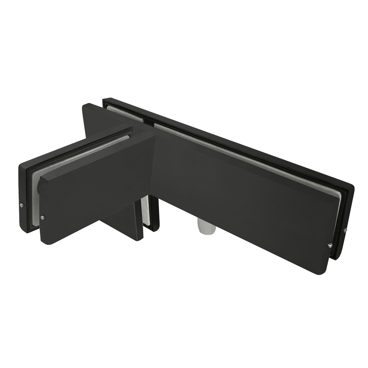 [PFIT41R] Patch Fittings - Transom With Right Fin Support - Glass Mount — PFIT41RMBL