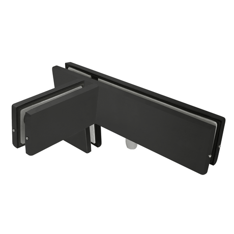 [PFIT41R] Patch Fittings - Transom With Right Fin Support - Glass Mount — PFIT41RMBL