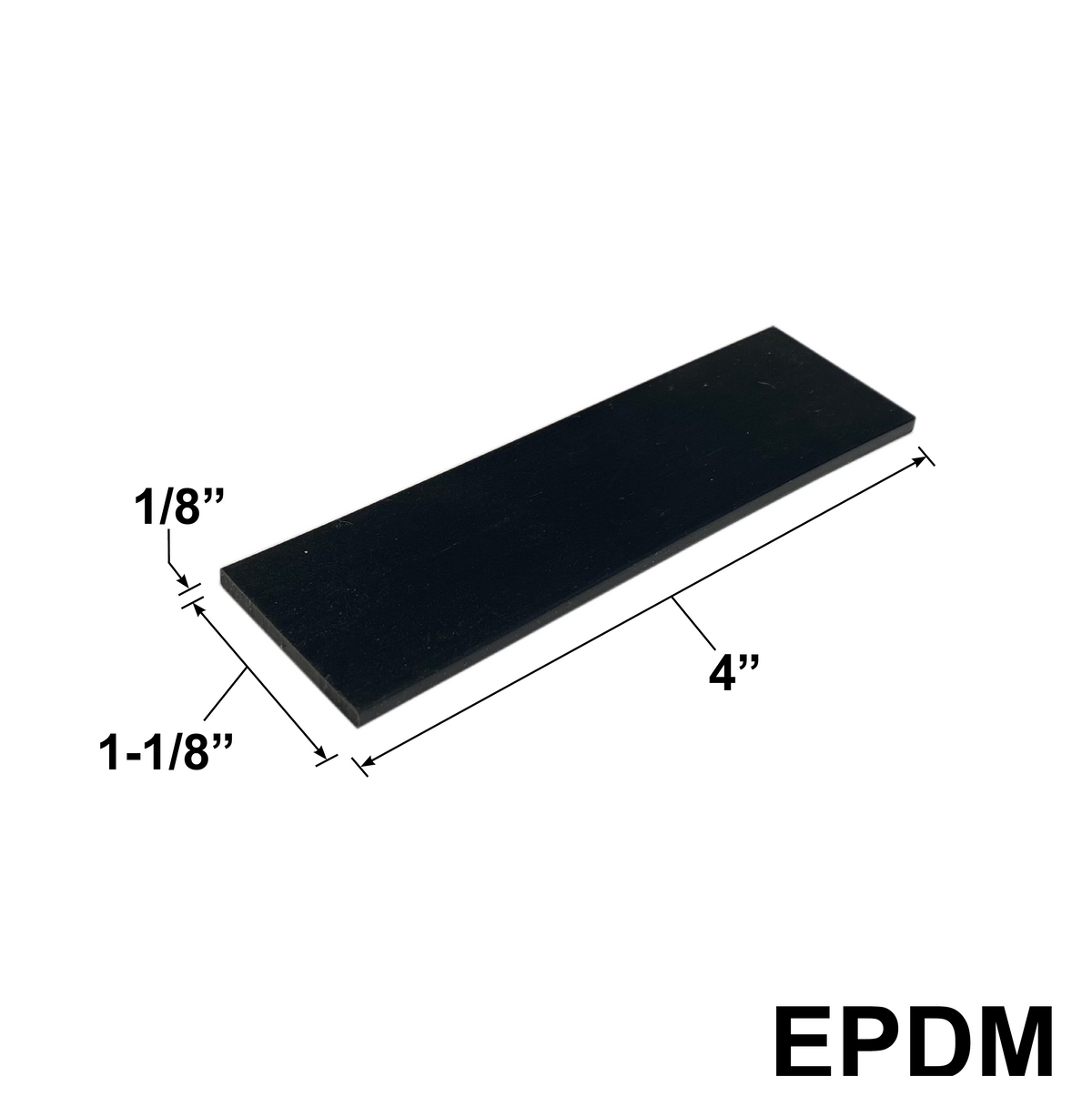 EPDM Setting Blocks — Sizes and Pack Quantities — SB-EPDM-2