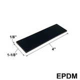 EPDM Setting Blocks — Sizes and Pack Quantities — SB-EPDM-2