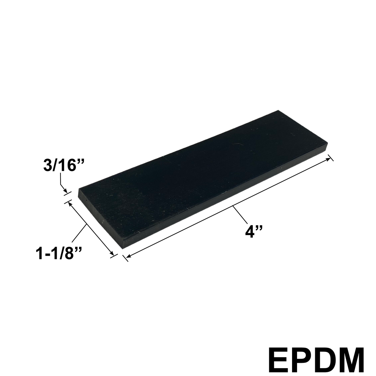 EPDM Setting Blocks — Sizes and Pack Quantities — SB-EPDM-3