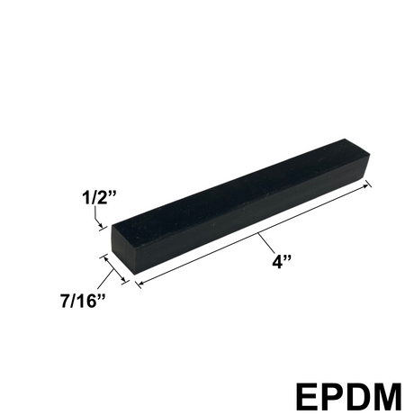 EPDM Setting Blocks — Sizes and Pack Quantities — SB-EPDM-7
