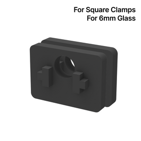 [SCLAMRUB6(PAIR)] Pair of Rubber Inserts for Square Railing Clamps - for 6mm Glass — SCLAMRUB6(PAIR)