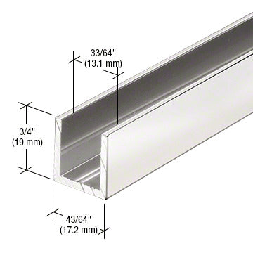 Fixed Panel Shower Door Deep U-Channel
