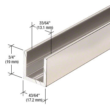 Fixed Panel Shower Door Deep U-Channel