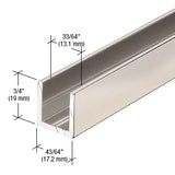 Fixed Panel Shower Door Deep U-Channel