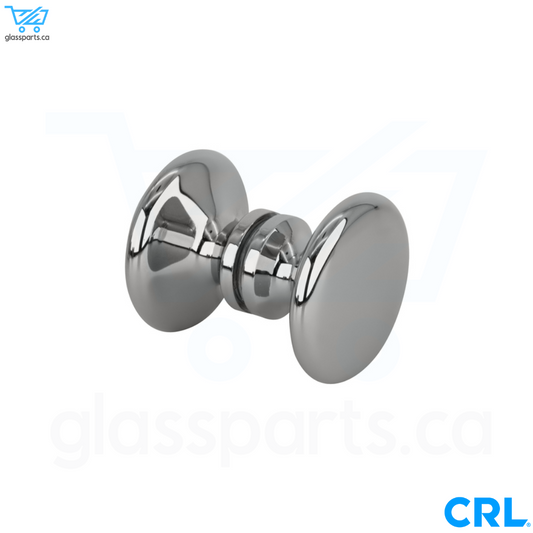 CRL Série Traditionnelle - Boutons de porte de douche dos à dos - Chrome poli