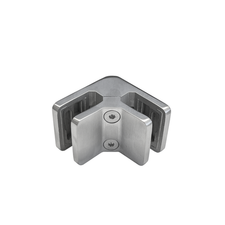 [BDIVESQ90] Pool Fence Hardware - Square Bracket - 90° Glass to Glass — BDIVESQ90BS