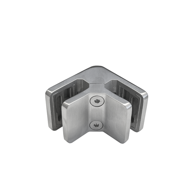 [BDIVESQ90] Pool Fence Hardware - Square Bracket - 90° Glass to Glass — BDIVESQ90BS