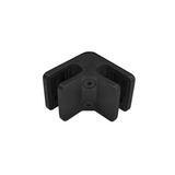 [BDIVESQ90] Pool Fence Hardware - Square Bracket - 90° Glass to Glass — BDIVESQ90MBL