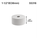 Solid Round Standoff Bases — SS316 — SSOB1.5X0.75BS