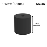 Solid Round Standoff Bases — SS316 — SSOB1.5X1.5MBL
