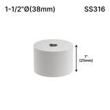 Solid Round Standoff Bases — SS316 — SSOB1.5X1BS