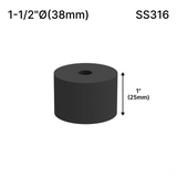 Solid Round Standoff Bases — SS316 — SSOB1.5X1MBL