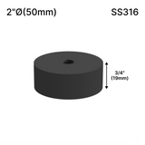 Solid Round Standoff Bases — SS316 — SSOB2X0.75MBL