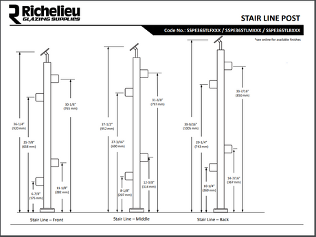 Stair Line Posts - H1