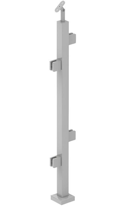Stair Line Posts - H1 — Stair Middle / 37 1/2 in / Satin Stainless Steel