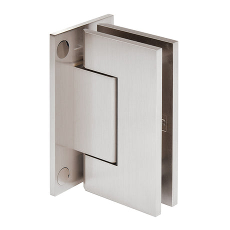 CRL Trento 037 Series Wall Mount Full Back Plate Hinge — Brushed Nickel