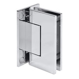 CRL Trento 037 Series Wall Mount Full Back Plate Hinge — Polished Chrome