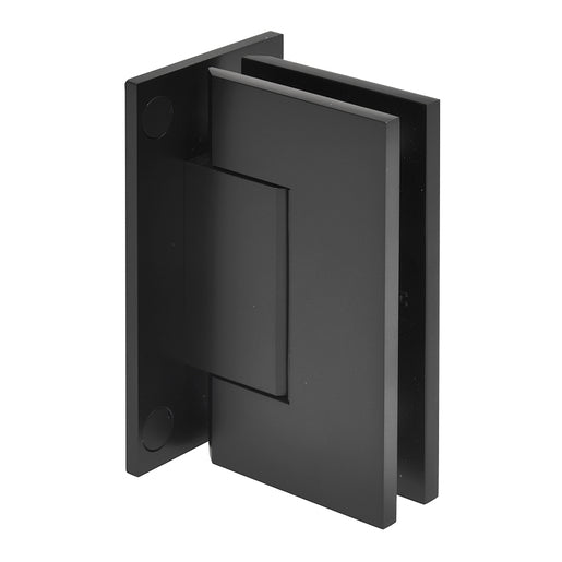 CRL Trento 037 Series Wall Mount Full Back Plate Hinge — Matte Black