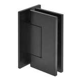 CRL Trento 037 Series Wall Mount Full Back Plate Hinge — Matte Black