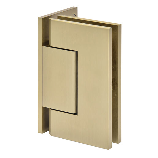 CRL Trento 044 Series Wall Mount Offset Back Plate Hinge — Brushed Bronze