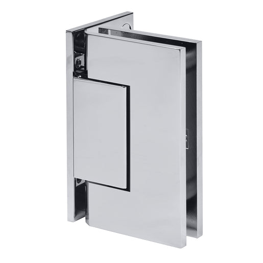 CRL Trento 044 Series Wall Mount Offset Back Plate Hinge — Polished Chrome