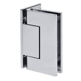 CRL Trento 044 Series Wall Mount Offset Back Plate Hinge — Polished Chrome