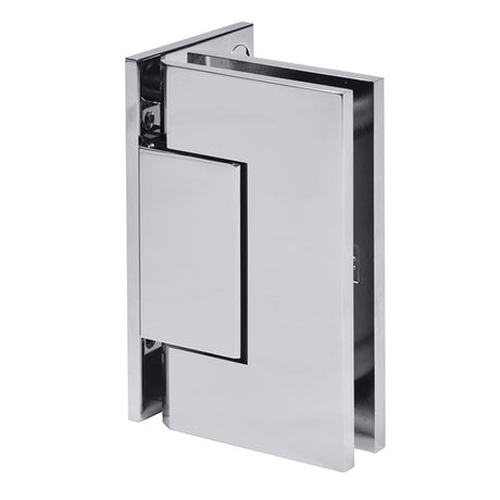 CRL Trento 044 Series Wall Mount Offset Back Plate Hinge — Polished Chrome