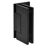 CRL Trento 044 Series Wall Mount Offset Back Plate Hinge — Matte Black
