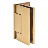 CRL Trento 044 Series Wall Mount Offset Back Plate Hinge — Satin Brass