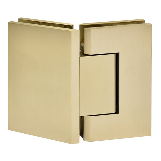 CRL Trento 045 Series 135 Degree Glass-to-Glass Hinge — Brushed Bronze