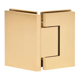 CRL Trento 045 Series 135 Degree Glass-to-Glass Hinge — Satin Brass